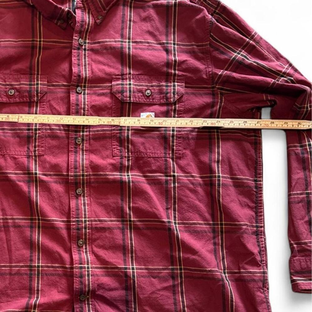 Carhartt burgundy shirt 100% Cotton - Picture 6 of 7